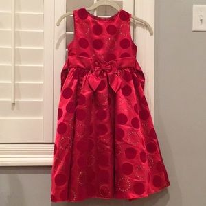 Girls Red Size 6X Sleeveless Dress